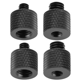 Frgyee 4 Pcs Camera Screw Adapter Thread 1/4" Male to 3/8" Female and 3/8" Male to 1/4" Female Adapter Set for Camera Monitor, Tripod, Mount