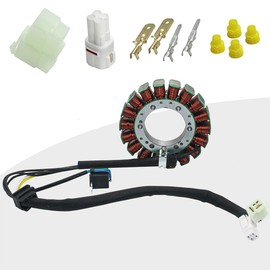 Replace RM23035-R00 YINNCKE Magneto Ignition Stator Fits For Arctic Cat 375 400 Automatic 400 Manual TBX 400 TRV 400 Fits for Suzuki LTA LTF 400 Eiger 2002-2008 32101-38F00