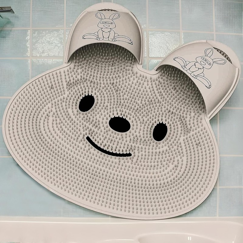 Alfombrilla Exfoliante de Silicona para Ducha – Pies Suaves y