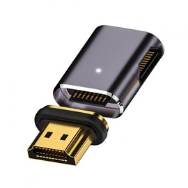 CY 90 Degree Right Angle Magnetic 8K Type A HDMI 2.1 Male to Female Straight Video Adapter for Laptop HDTV