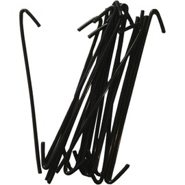 NMI Fence - 9Ga. X 6 1/2” #13 Aluminum Hook Ties – for Chain Link Fences - Black - 100Pc.
