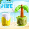 HyDren 2 Pcs 26.8" Inflatable Drink Cooler with Inflatable Palm