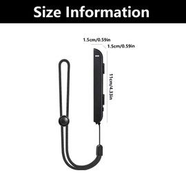 WQEDVN 2 Pack Strap Controller, Adjustable Elastic Controller Wristband, Wrist Strap for Switch Joycon, Hand Grip Replacement Accessories, For Switch Joycon Controller (Black)