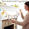 Leinuosen 8.2 ft Easter Bunny Garland Large Wooden Cute Rabbits
