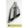 Unbranded Exhaust Tip 3.00 Inlet 3.50 Dual Outlet 18.00 LongWDSW350018