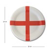 SHATCHI 20Pcs England Paper Plates St George Party Supplies for
