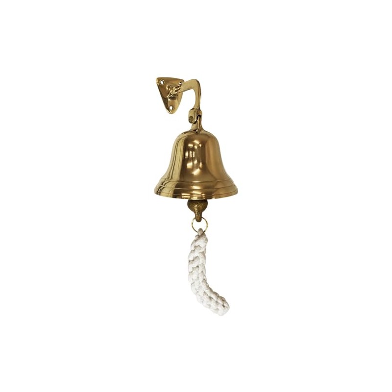 zeitzone Nostalgic Ship Bell Brass Maritime Door Bell 9 cm