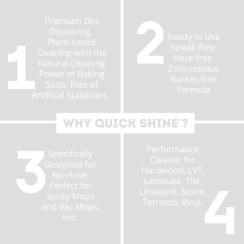Quick Shine Hardwood Floor Cleaner 27oz, 2Pk | Naturally Cleans