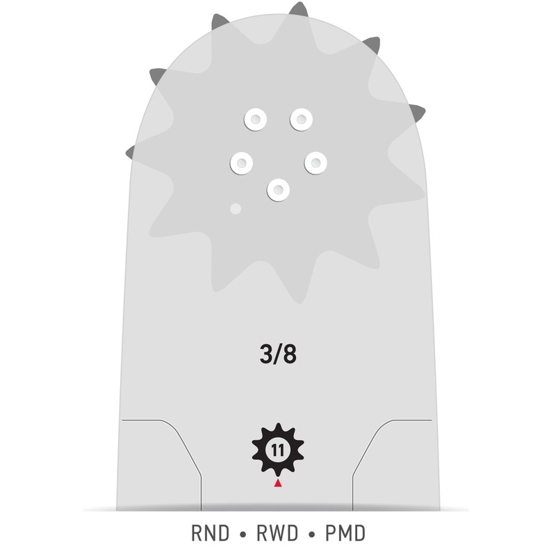 Oregon 208RNDD009 PowerCut Guide Bar, 20"