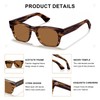 CARFIA Fashion Polarised Mens Sunglasses UV400 Protection Modern Retro Acetate