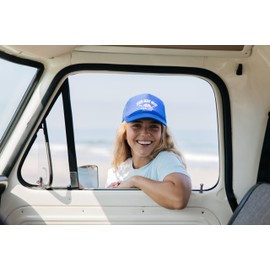 JOES SURF SHOP California Foam Snapback Trucker Hat-Blue