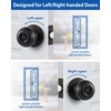 Lanwandeng 5 Pack Interior Door Knobs for Bedroom or Bathroom