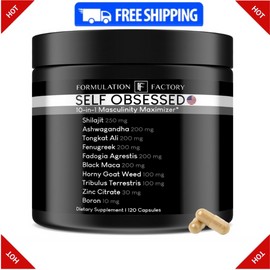 Formulation Factory Self Obsessed 10 in 1 Supplement for Men, Strength, Energy, Recovery (2 Months)
