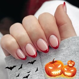 modelones Uñas Postizas Francesas Cortas Y Ovaladas, Kit Reutilizable Con Pegamento, Lima Mini, 32 Unidades, 16 Tamaños, Regalo Para Mujer Y Niña, Col