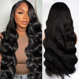 IWISH 5x5 Lace Closure Wig Body Wave Human Hair Wigs 20" HD Lace With Pre Plucked Natural Hairline Glueless Wig Friendly For Women