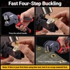 Grommet Tool Kit with 1/4" Punch Self-Locking Eyelet Tool with
