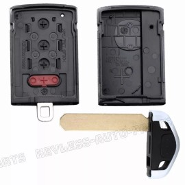 KeylessAutoParts 2x for Acura ZDX 2010 2011 2012 2013 Keyless Remote Smart Key Shell Case Fob