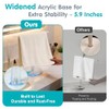 Clear Acrylic Hand Towel Holder Stand, T-Shape Free-Standing Towel Rack