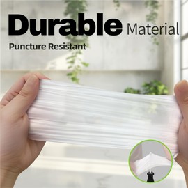 Supmedic Vinyl Exam Gloves, Powder-Free Latex-Free Food Safe Home Cleaning Disposable Medical Glove, Clear 100 Pcs (Medium)