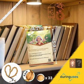 DURINGUSES® Handmade Premium Olive Wood Tasbih Rosary – 33 Beads 12mm Lightweight Islamic Prayer Beads | Misbaha for Dhikr, Sibha, Subha, and Tespih