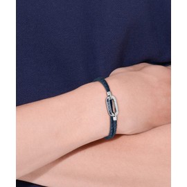 Lacoste Starboard Collection Leather Bracelet for Men, Leather, No Gemstone
