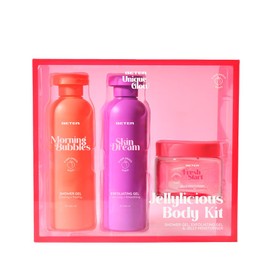 Beter - Jellylicious Body Care Set 3 Piece Shower Set with Shower Gel, Body Scrub and Moisturising Gel, Peach Scent, Ideal for Revitalizing Skin Gift Set