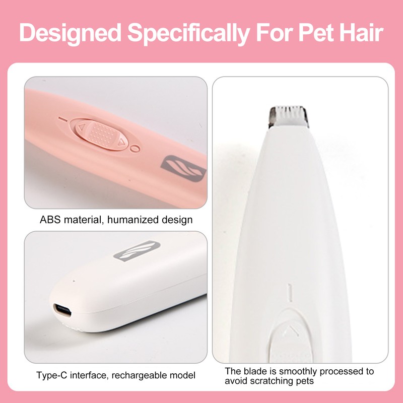 Professional Dog Grooming Clippers Cordless Low Noise 50 dB Working