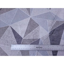 Richloom Faux Patchwork Print BTY Richloom Shades of Taupe / Gray