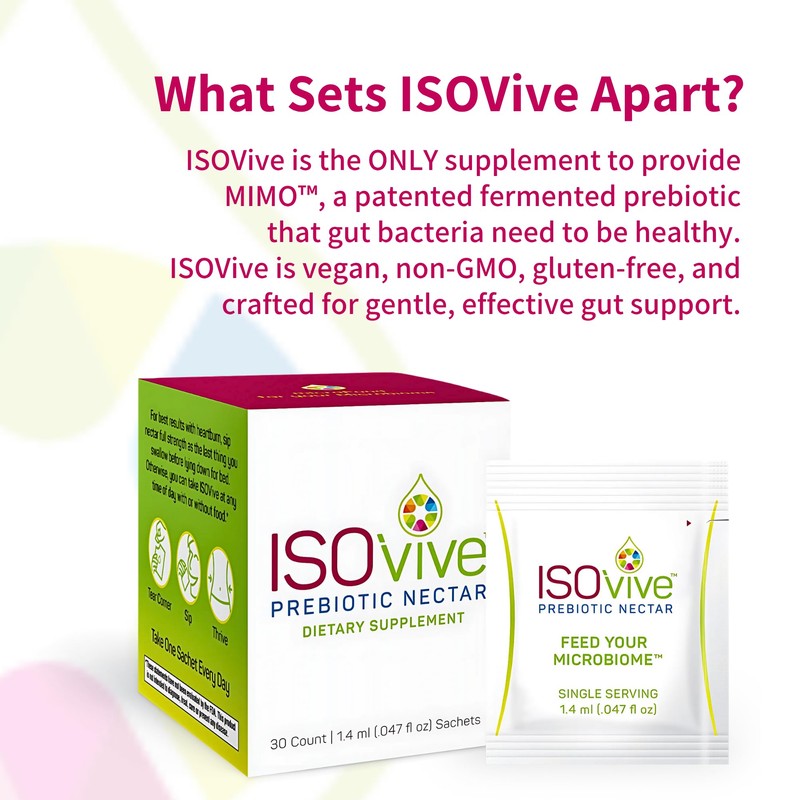 ISOThrive ISOVive Prebiotic Liquid Supplement (30-Day Supply) Natural Heartburn and