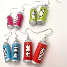 Handmade Prime Drink Earrings - Energy Drink Earrings - Soda Earrings - Trendy Earrings