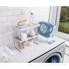 Unbranded Laundry Shelf Organizer Metal Frame Space Saver Detergents Baskets