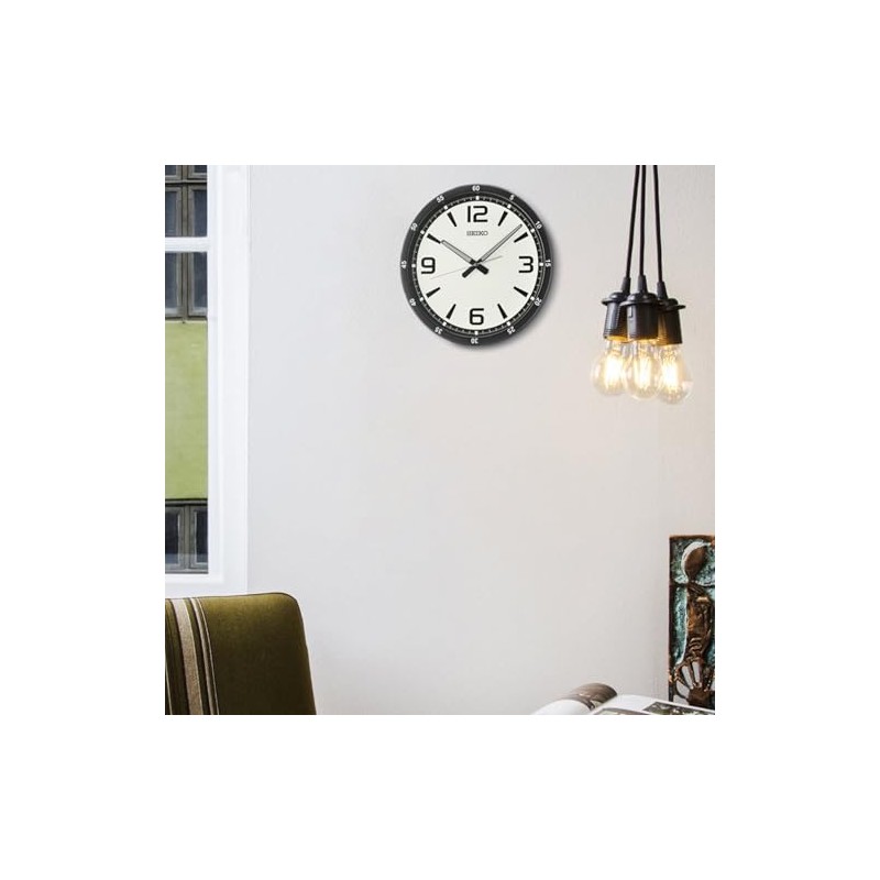 Seiko QXA809JLH Heritage Design Sport Watch Style Non Ticking Wall