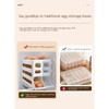 Mododer 4 Tiers Egg Holder for Fridge - Auto Rolling