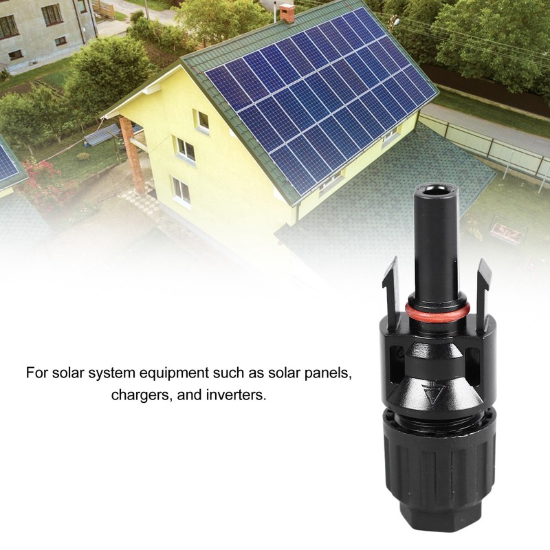 10 Sets Solar Panel Connector Flame Retardant DC 1000V Male