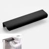 Kisstta Concealed Drawer Handle, Hidden Cabinet Handles, Concealed Black Handle
