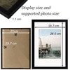 A4 Picture Frame Set of 2-21x29.7 cm, A4 Black Frame