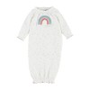 Mud Pie Crochet Gown, Rainbow, 0-3 Months