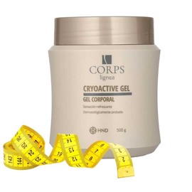 Gel Corps Lignea Quema Grasa, Reduce Medidas y Tonifica Abdomen, Cintura, Piernas, Brazos, Gel Modelador Corporal Efecto Criogénico Refrescante, Cryoactive Gel by Hinode, Incluye Cinta Métrica Corporal