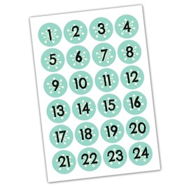Papierdrachen DIY Advent calendar box set 24 colorful boxes to set up and fill with surprises - Santa Claus