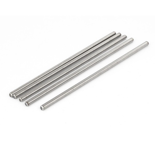 sourcing map 304 Stainless Steel Full Threaded Rod Stud Bolt