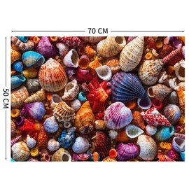 Jigsaw Puzzles for Adults 1000, Puzzles for Adults, Challenging Puzzles, Puzzle Game for The Whole for Women, Gifts for Men, Theme:Colorful Conch