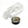National Artcraft Small, Clear Glass Bottle Has Convenient Square Shape