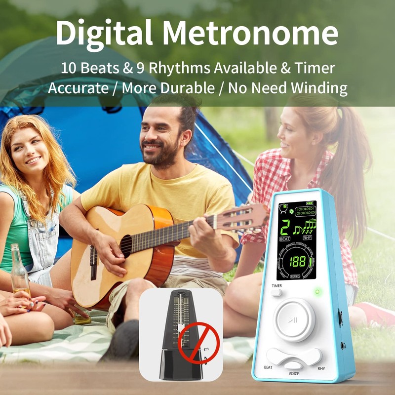 Electronic Digital Metronome for Musicians Piano Guitar Violin Instrument Volume