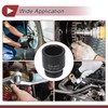 HEROFFIX 1 Pcs Impact Socket Durable Hardware Tool 60mm Black