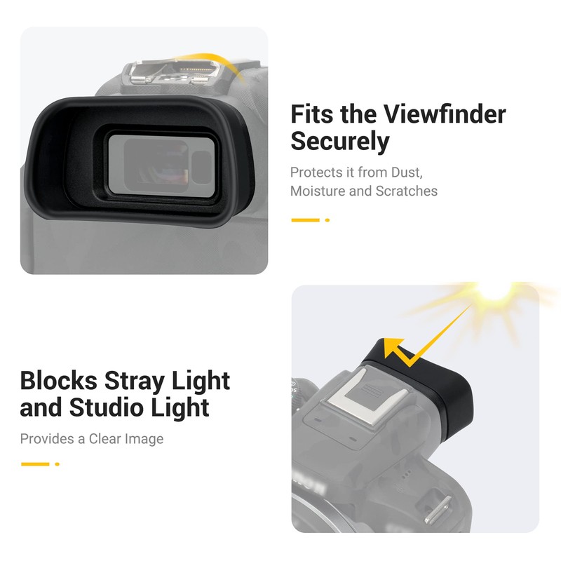 KIWIFOTOS Camera Extended Eyecup Eyepiece Compatible with Canon EOS R10