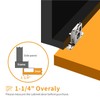 Chibery 8 Pack 1-1/4" Overlay 3D Soft Close Concealed Hinge