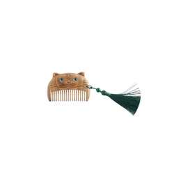 Cute Zodiac Animal Massage Comb Natural Wooden Small Pocket Comb Wood Fine Tooth Hair Comb with Tassel Point Massage Gift