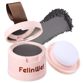 FelinWel Root Touch Up Hair Color - Instantly Gray Hair Cover Up, Long-Lasting Hairline Shadow Powder for Women and Men - Color: 03# Natural Black
