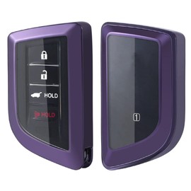 360 Degree TPU Protector Key Fob Cover Case fit for 2022 Acura MDX RDX Keyless Entry Remote Key Fob (Dark Purple)