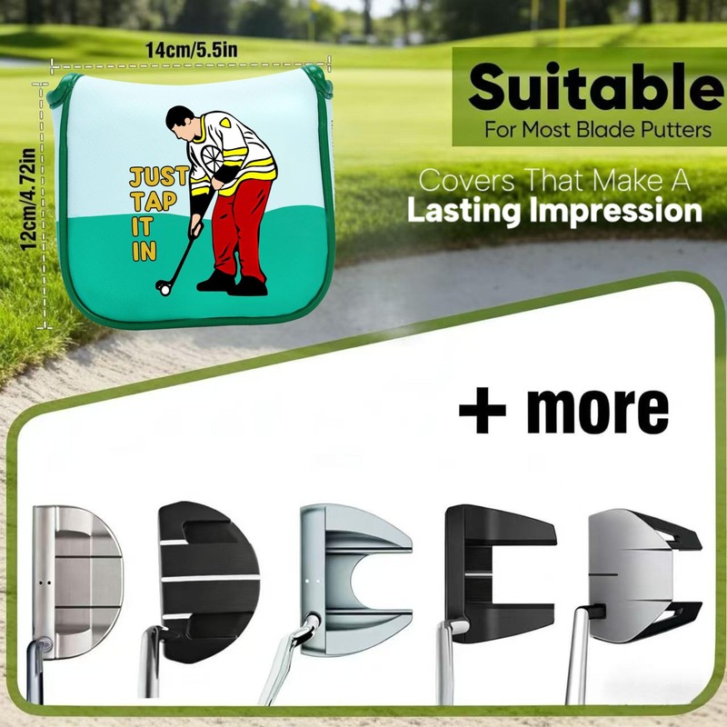 Funny Golf Club Headcover, Mallet Putter Head Cover, Driver Head